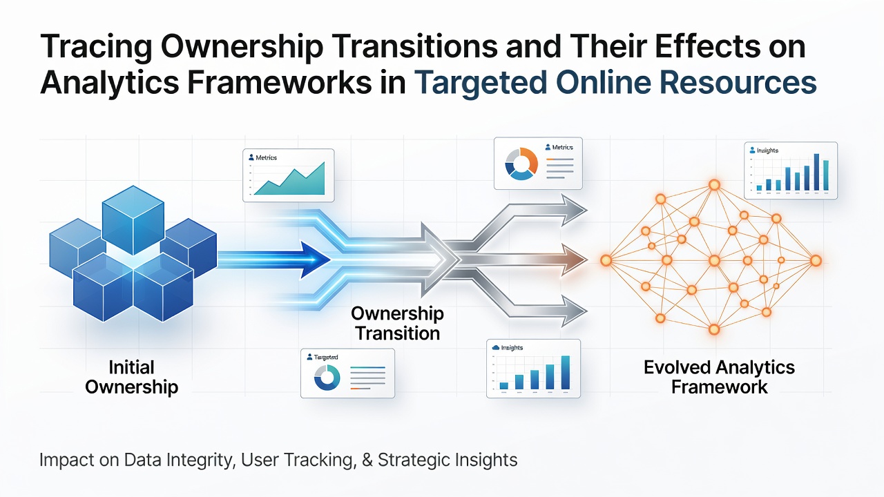 Tracing Ownership Transitions and Their Effects on Analytics Frameworks in Targeted Online Resources